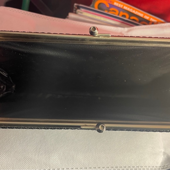 Vintage, pinch closure, black, clutch - Picture 1 of 3